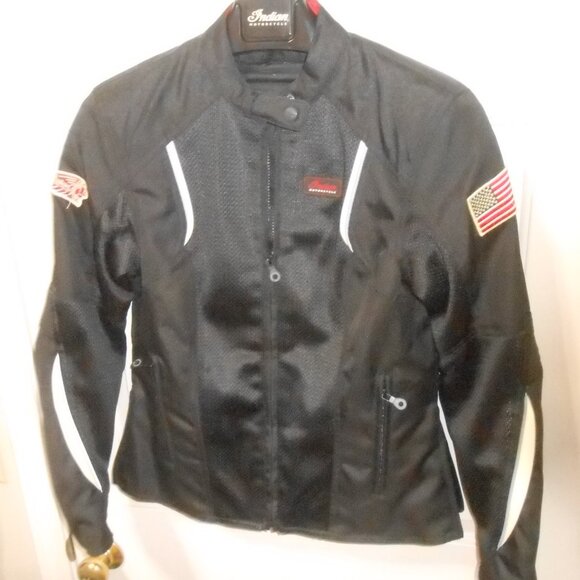 WOMEN'S SZ S INDIAN MOTORCYCLE BLK JACKET POLARIS BRASIL 2 MESH MARCA INDIAN NWO - Picture 5 of 12